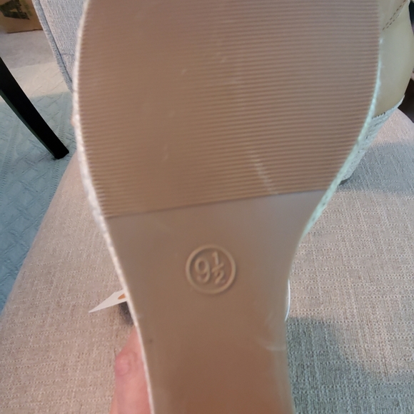 Tan Wedge Sandals - Picture 8 of 8